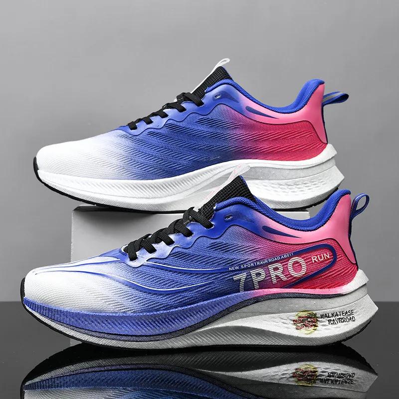 Tênis de corrida masculino de verão novo profissional placa de carbono sapatos de treinamento esportivo ao ar livre antiderrapante absorção de choque tênis - Image 1