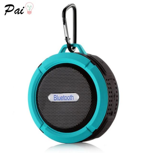 Mini Caixa de Som Bluetooth Impermeável com Ventosa para Uso ao Ar Livre, Subwoofer Móvel com Bateria Integrada e Alimentação USB - Modelo C6