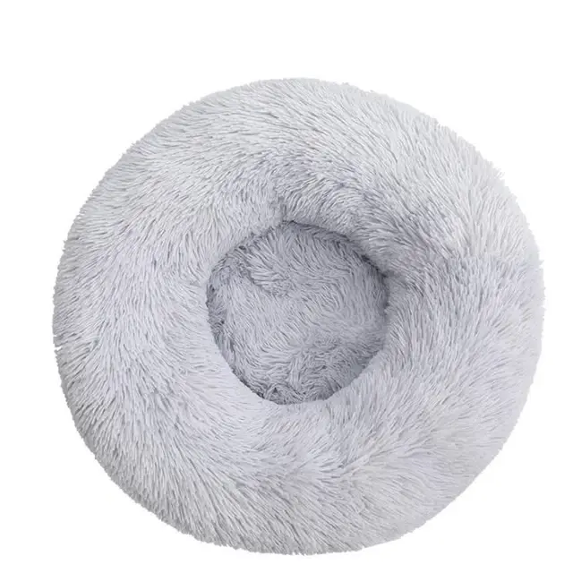 Super macio cama de gato longo de pelúcia cama de cão de estimação gato cama esteira de gato animais dormir suprimentos de inverno quente dormir net cães suprimentos - Image 1