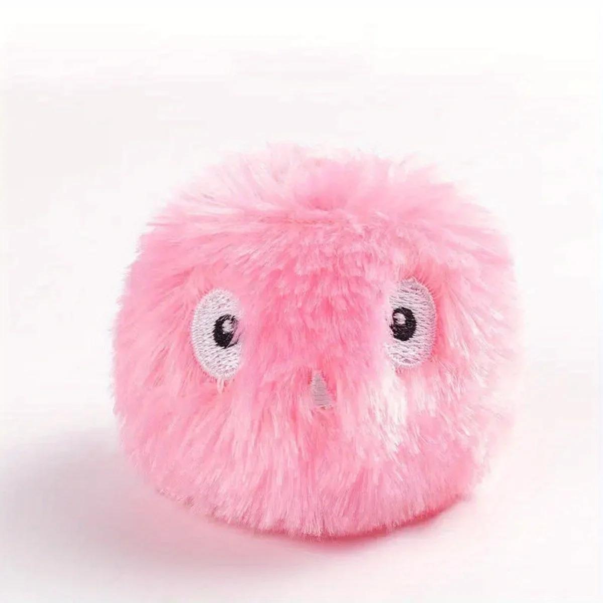 Bolas de pelúcia interativas para jogar tempo e treinamento, brinquedo sonoro para gatos, bolas de chilrear, brinquedos divertidos para animais de estimação, EVA, 3 peças - Image 1