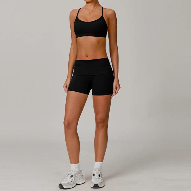 Conjunto de Yoga 2 Peças Feminino Fitness