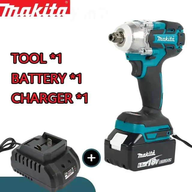 Makita Chave de Impacto DTW285 Motor sem Escova 18V Lítio