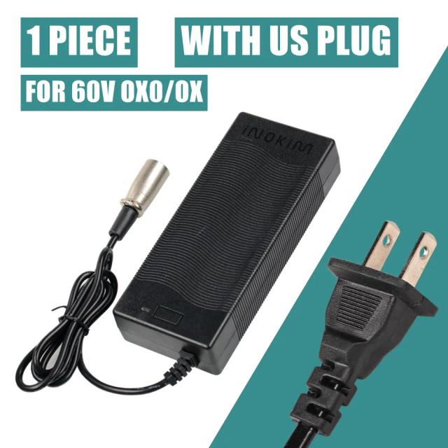 Carregador Li-Ion XLR Cannon 67.2V 1.75A para Scooter Elétrica Inokim OXO OX