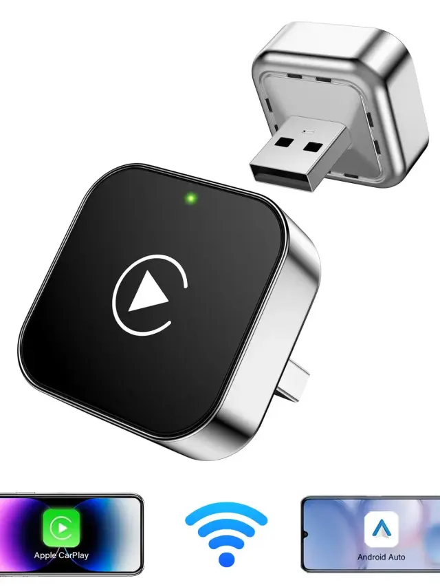 Pioneer AI Smart Box Adaptador CarPlay e Android Auto Sem Fio Universal para Carros