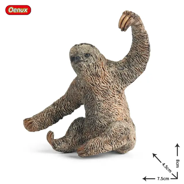 Oenux Animais da Floresta Selvagem Coleção Miniatura Brinquedo Infantil