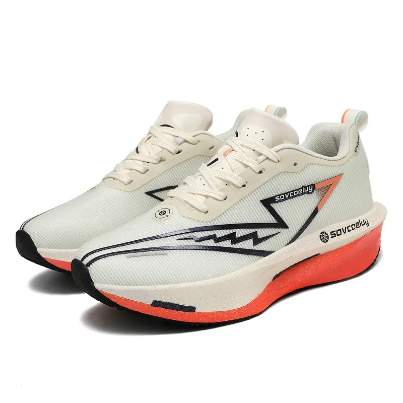 Tênis de Corrida Masculino Carbon Board Marathon, Esportivo, Respirável, Leve, Confortável, Sneakers Chunta para Mulheres - Image 1