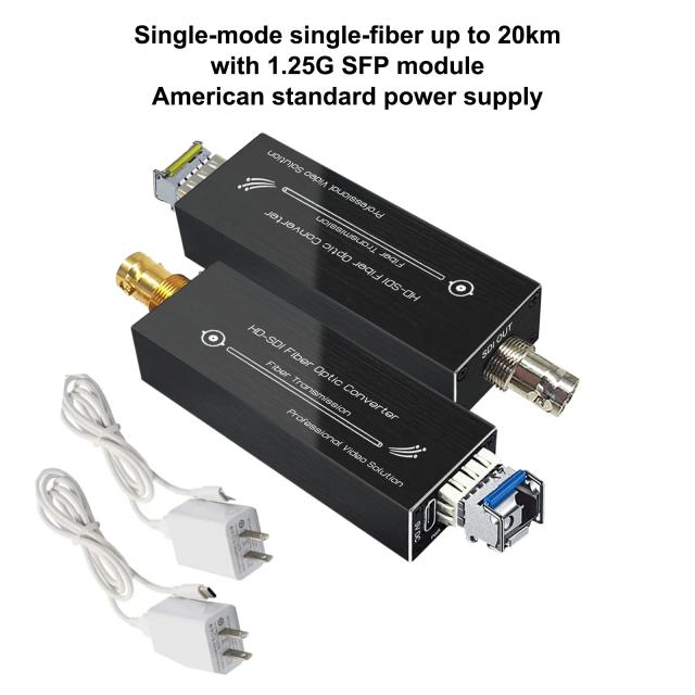 ZP-MHD Series Mini HD-SDI Extensor Fibra Óptica 20km