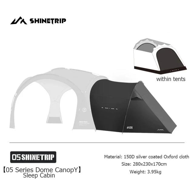 ShineTrip Tenda de Acampamento Espaçosa para Viagem Familiar e Atividades ao Ar Livre