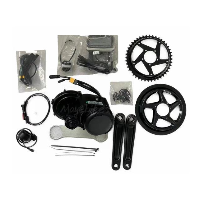 TSDZ8 Kit de Motor Central para Bicicleta Elétrica 48V 500W/750W com Sensor de Torque