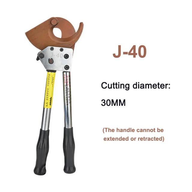 Cortador de Cabo Catraca J-40 Leve Aço Trançado 1600mm²