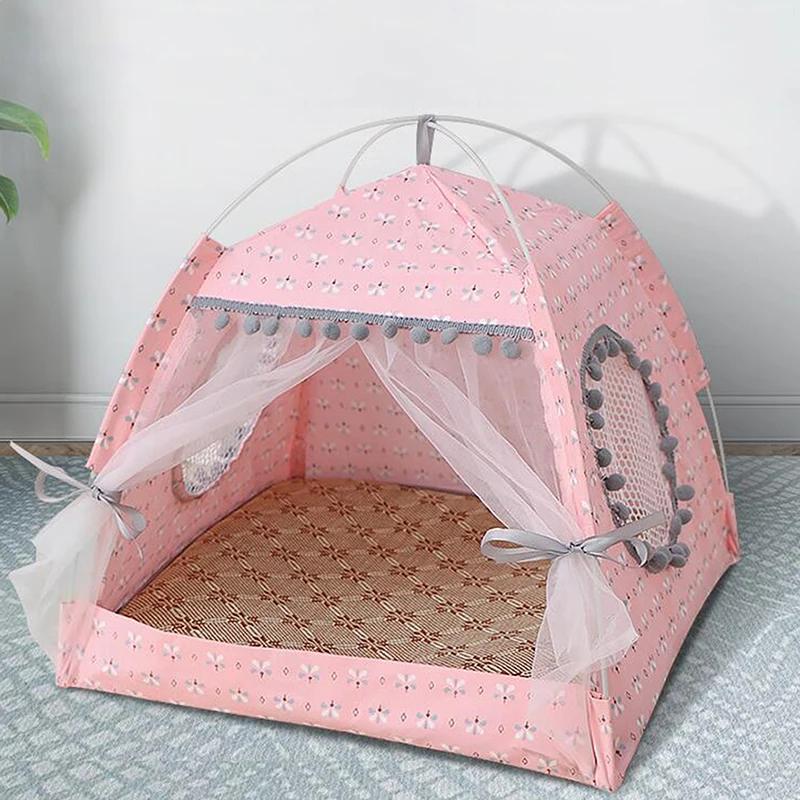 Cama dobrável para cães e gatos, Pet House, Basket Beds, Casa, Almofada, Canil Products, Sweet Princess, Fofos, Gatinho, Casa - Image 1