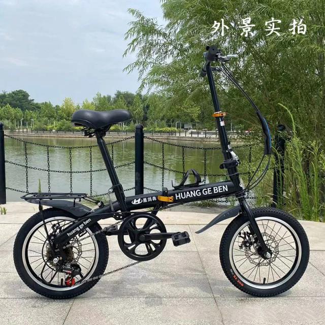 Bicicleta Dobrável 14/16" Ultraleve Estudante Velocidade Variável
