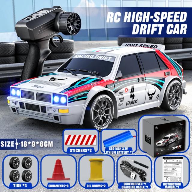 2025 Carro RC 4WD Deriva Tração nas Quatro Rodas 1:24 20 km/h Luz LED Recarregável SG204