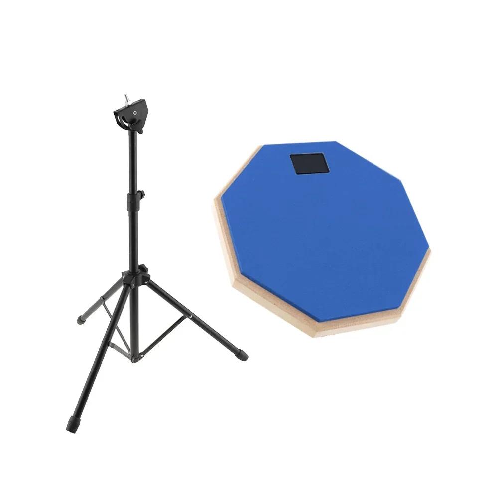 Percussão Musical instrumento com suporte ajustável, kit de Bateria, madeira Tambor Rubber Mat, iniciante, iniciante, 8" - Image 1