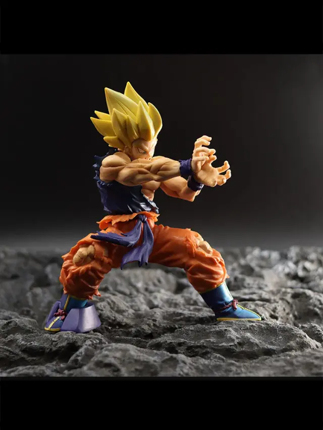 Dragon Ball Z Figura Son Goku Kamehameha PVC Colecionável 16cm