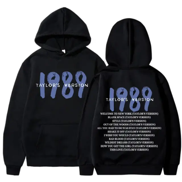 Taylor Swift 1989 Moletom com Capuz Velo Impresso Unissex