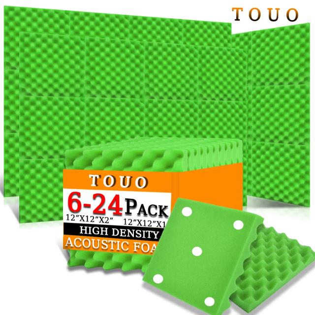 Touo Egg Crate Studio Painéis De Espuma Acústica De Alta Densidade 6/12/24 Peças