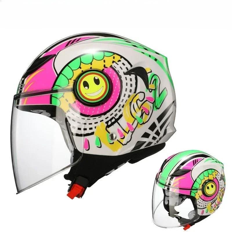 LS2 OF602 Capacete de motocicleta infantil, capacete de segurança metade dos desenhos animados, proteção infantil, original, verão - Image 1