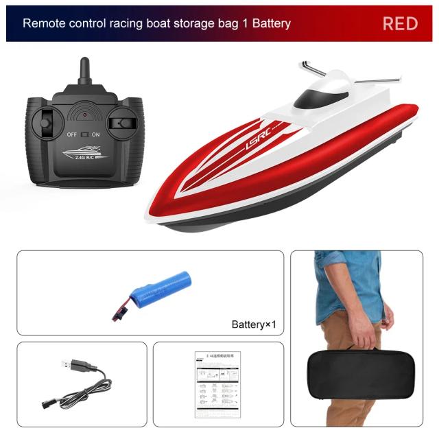 LSRC Barco de Corrida RC B8 2.4G 4 Canais 35 Minutos de Resistência