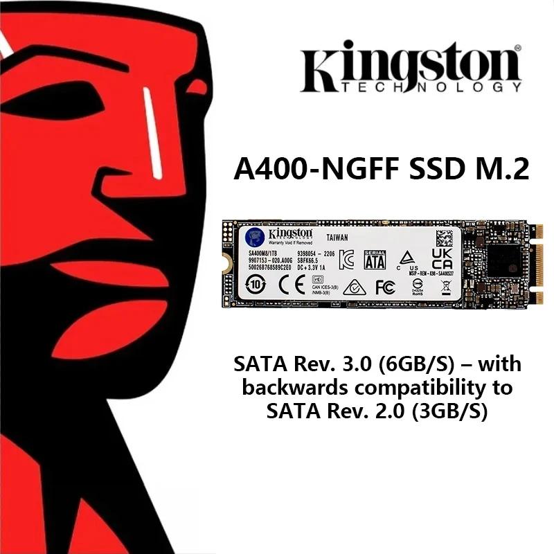 Kingston A400-NGFF ssd m.2 2280 unidades de estado sólido internas 2tb 1tb 480g 240g 120g m.2 ssd disco rígido sata para computador portátil desktop - Image 1