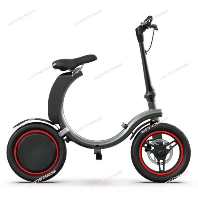 Bicicleta Elétrica Dobrável Ultraleve Portátil 10Ah Lítio