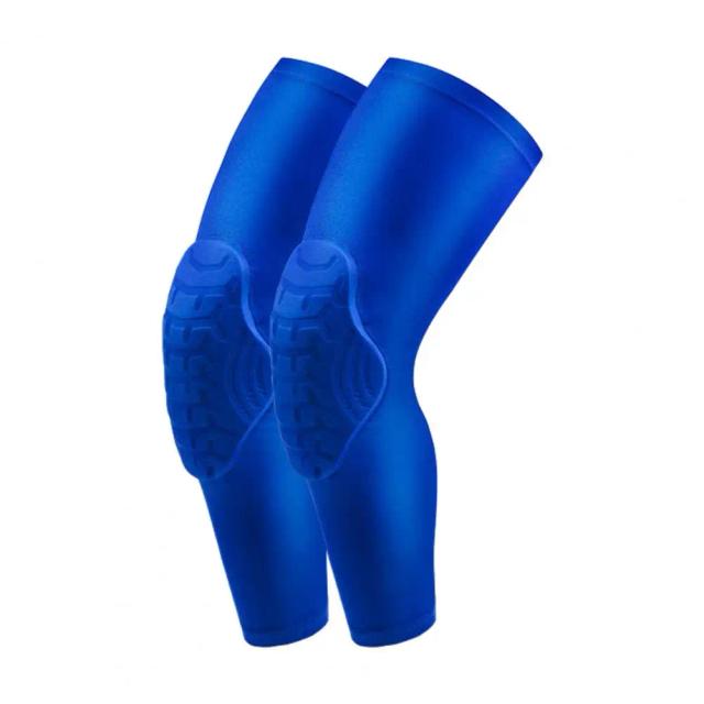 Suporte Elástico para Joelho em Tecido Respirável - Proteção Ideal para Atletas de Basquete com Design em Favo de Mel