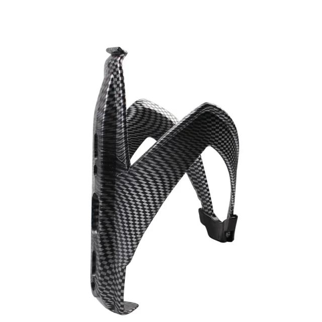 Suporte para Garrafinha de Água em Fibra de Carbono para Bicicletas MTB - Acessório Prático e Elegante em Preto