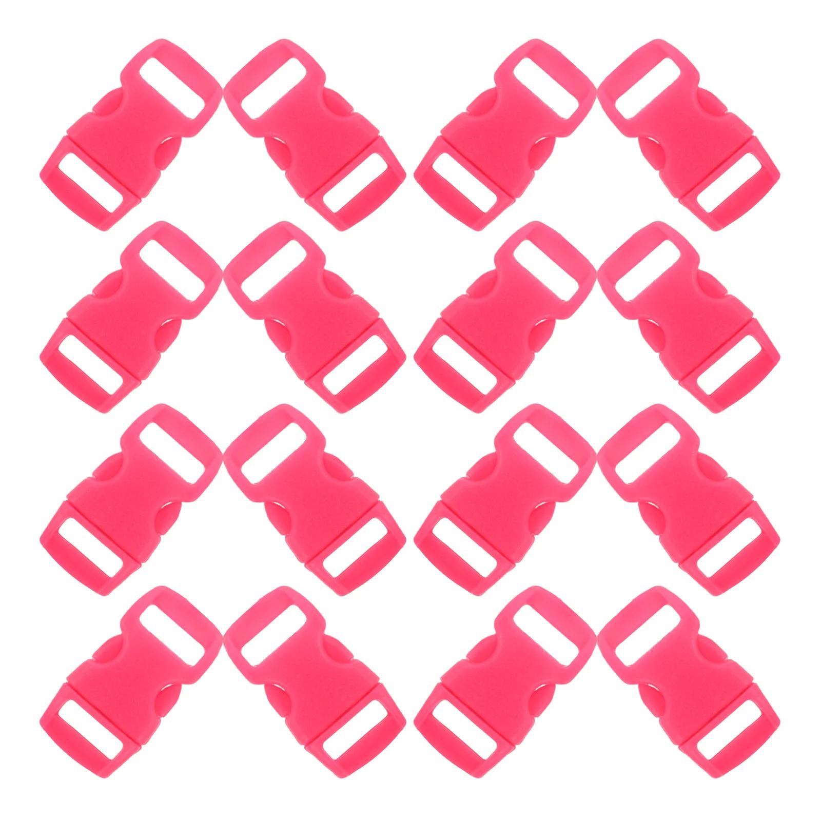 100 pçs fivelas de plástico colorido resistente liberação lateral rápida para mochila paracord coleira de cachorro pulseira fivela artesanato reparação - Image 1