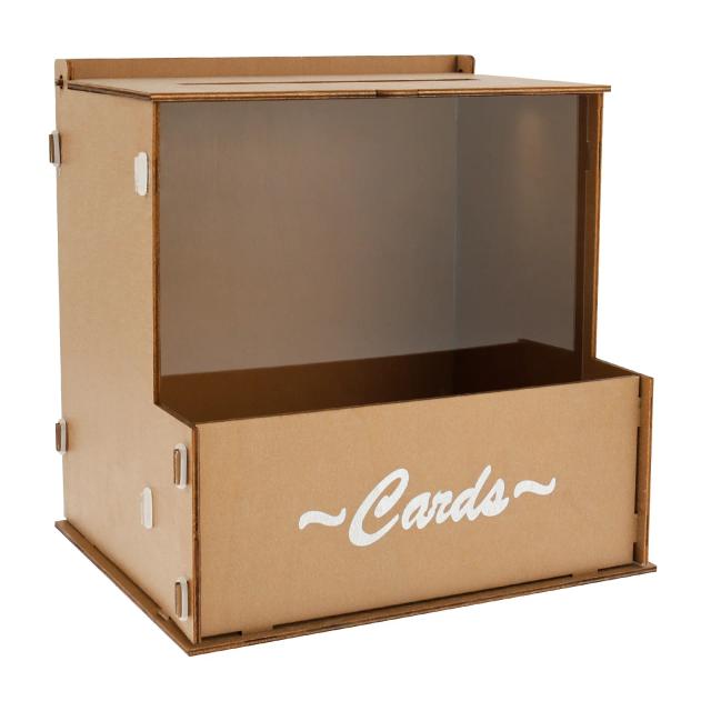 Caixa de Casamento Madeira Janela Clara Cartão Presente Festa Aniversário