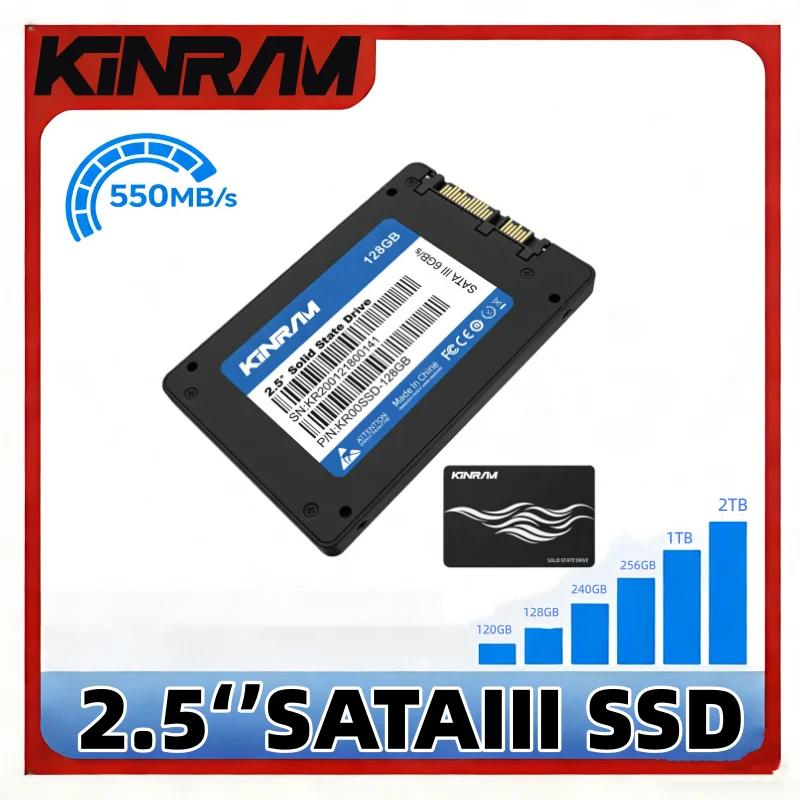 KINRAM SSD 120GB 128GB 240GB 256GB SATAIII 2.5'' SSD Unidade de Estado Sólido 240GB HD Disco Rígido Interno para Laptop Desktop PC - Image 1