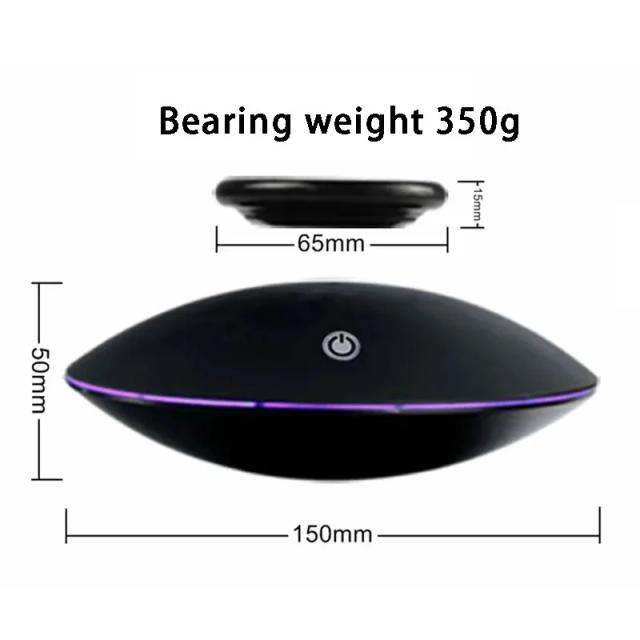 Suporte de Exibição Magnético Rotativo para Joias e Figuras - 350g - Base com Luz