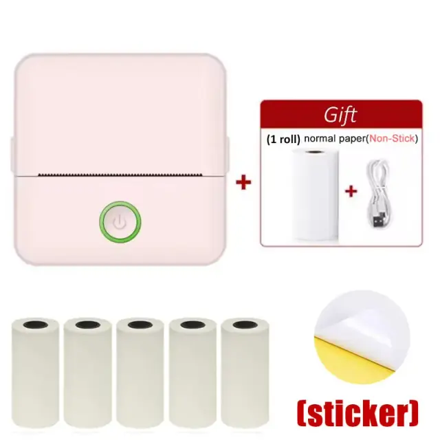 Impressora Térmica de Bolso X6 Bluetooth Inkless Mini HD 203dpi