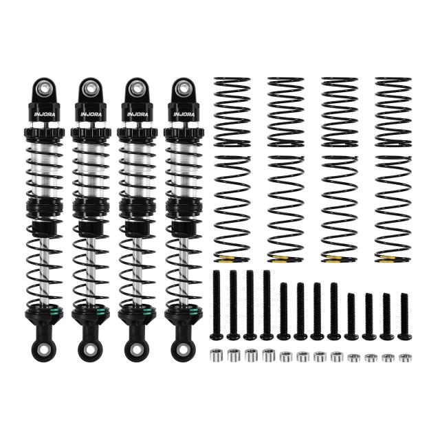 INJORA DRX Amortecedores de Óleo de Mola Dupla Taxa 80-120mm para Crawler RC 1/10