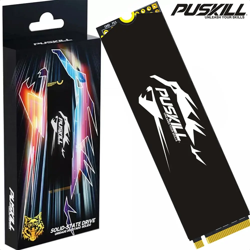 PUSKILL SSD M.2 NVMe 1TB 512GB 256GB 128GB PCIe M2 2280 Disco Rígido Interno de Estado Sólido Disco Drive para Laptop Desktop - Image 1