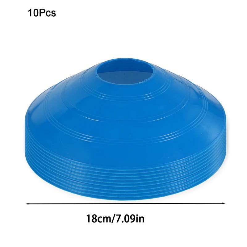 Agility Training Cone Disco Set, Cones Pires, Marcador Exercício Espaço Bucket, Equipamentos Esportivos, Clube de Futebol, Sinal De Trem, 10Pcs - Image 1