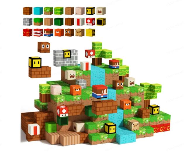 Blocos Magnéticos Brinquedo de Construção 120 Peças
