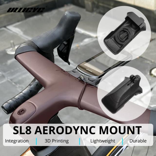 Ullicyc Suporte Aerodinâmico TARMAC SL8 Rapide para Computador Integrado Garmin Wahoo Bryton