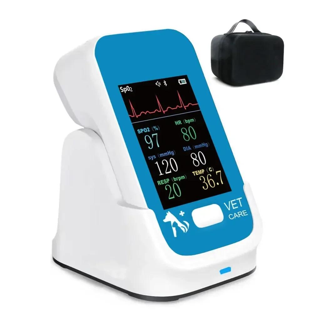 Monitor veterinário portátil multiparâmetro, sinais vitais para animais de estimação, monitoramento em tempo real com aplicativo Bluetooth para Android iOS - Image 1