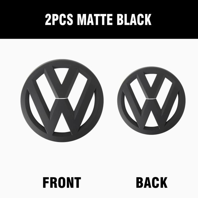 Volkswagen Golf/Polo Emblema Grade/Porta-malas ABS Preto Brilhante/Fosco/Fibra de Carbono