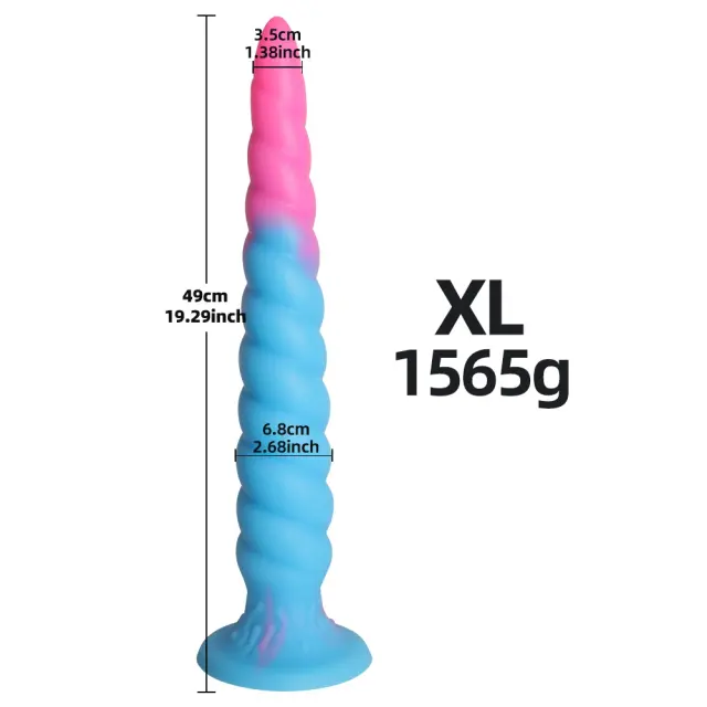 Plug Anal Luminoso Enorme Vibrador 49cm para Casais