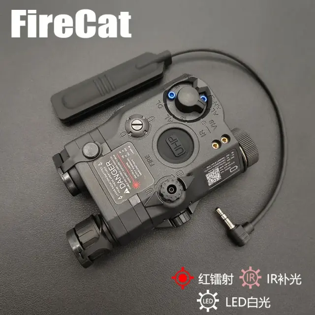 AtAirsoft PEQ15 Caixa de Bateria Lanterna LED + Mira Laser Vermelha para AEG GBBCQB Tático
