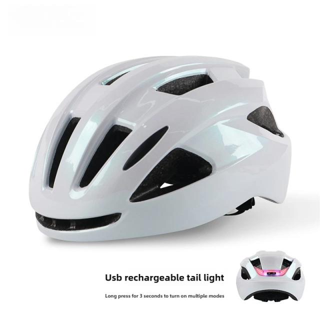 Capacete de Bicicleta Adulto com Luz LED 58-62 cm