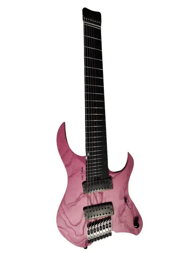McTang Guitarra 8 Cordas Feita à Mão Vintage Jateada