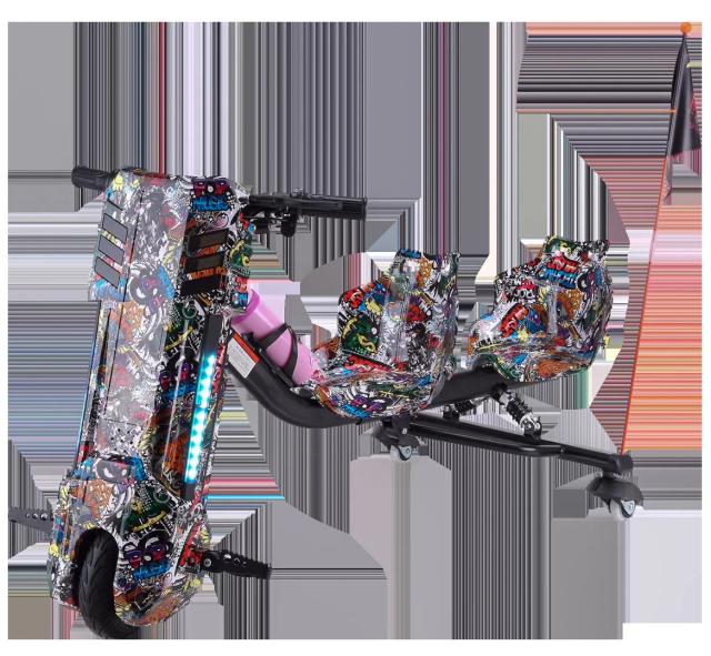 Carro Elétrico de Drift Três Rodas Yo-Yo Quadrado - Divertimento e Status