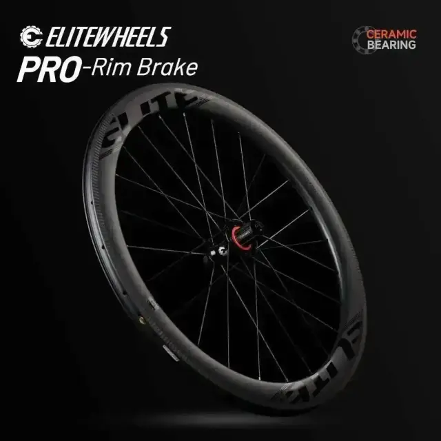 Elitewheels Pro 700c Rodas de Carbono R10 Clincher Tubeless