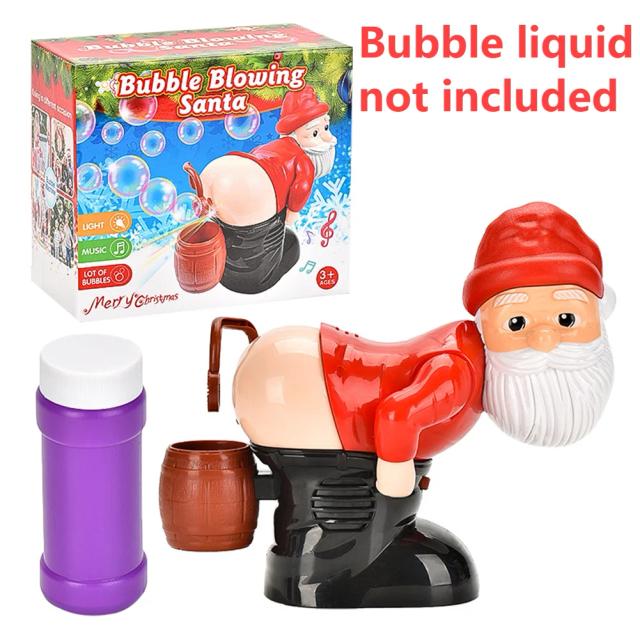 Máquina de Bolhas Elétrica Papai Noel com Luzes e Música