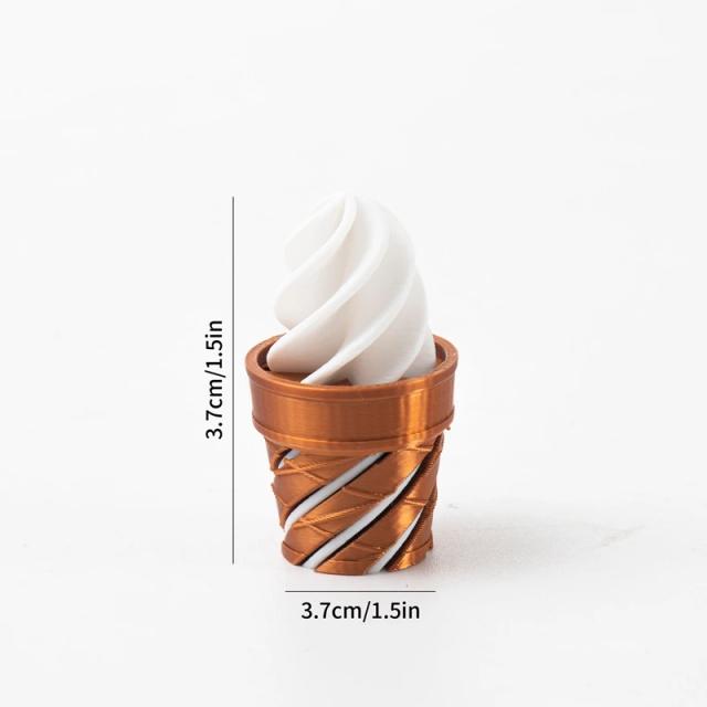 Brinquedo Fidget Espiral Cone Impossível Impresso em 3D - Alívio do Estresse Tridimensional