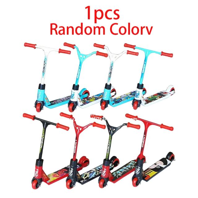 Mini Finger Scooter Brinquedo Acrobático Liga e Plástico 8cm