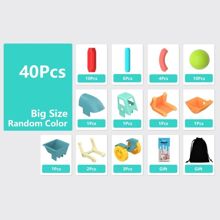 Construtor magnético blocos de construção designer conjunto ímã vara haste bolas montessori brinquedos educativos para crianças presente da menina - Image 1