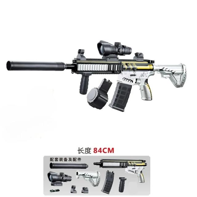 M416 Lançador Manual de Bolas de Gel Elástico para Meninos - Brinquedo de Aventura ao Ar Livre
